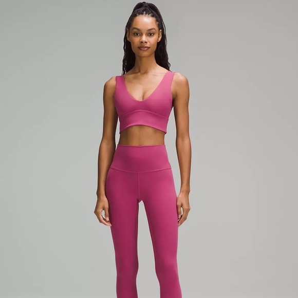 🆕Lululemon Align V-Neck Bra, A/B Cup Size 6 in Washed Mauve - Picture 7 of 15